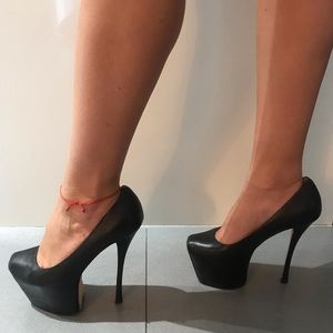 Giuseppe Zanotti black leather high heels